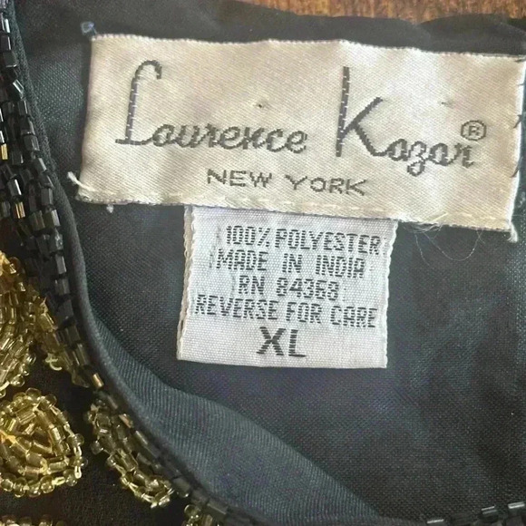 Laurence Kazar | Beautiful Vintage Heavily Beaded Blouse - Picture 3 of 9